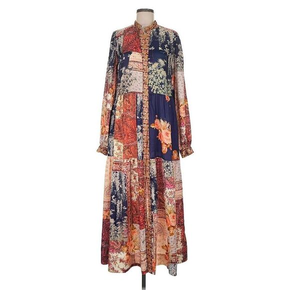Kachel SOLD OUT Patchwork Printed Longline Kimono Sz. O/S - Picture 4 of 10